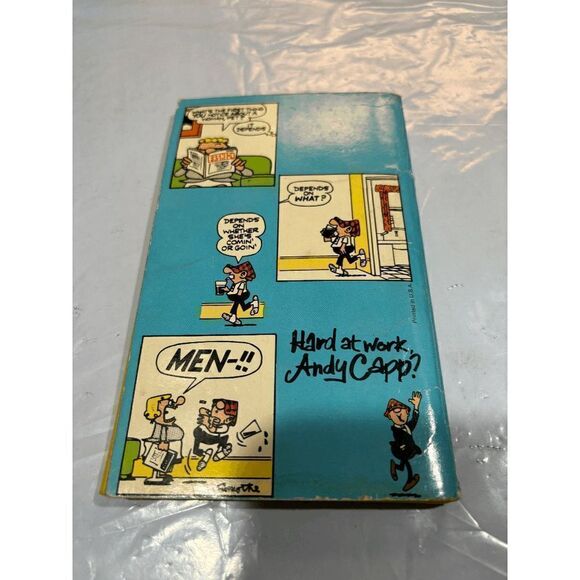 1977 Andy Capp? Hard At Work Paperback Book by Smythe - Picture 2 of 3